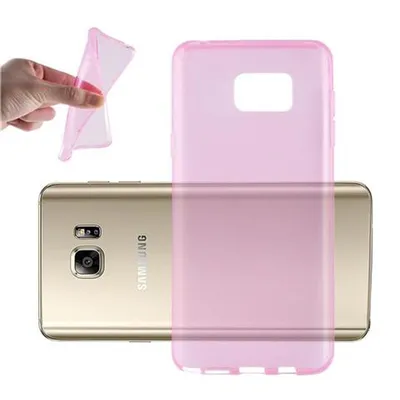 Image de Cadorabo Housse pour Samsung Galaxy NOTE 5 Housse de protection rose Housse TPU silicone Cover Etui Case