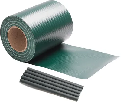 Produktbild von Aopunly Sichtschutzstreifen PVC Doppelstabmatten Zaun Windschutz 3 Rollen á 70m x 19cm Grün