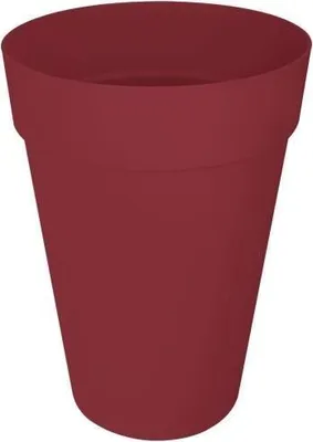 Image de Pot de Fleurs Elho Loft Urban Rond, Haut 42, Rouge, Ø 42 x H 56 cm, Extérieur, 100% Recyclé