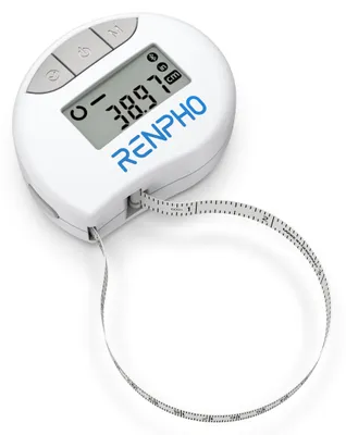 Obrázok produktu pre RENPHO Meracia páska Body Smart Body Measuring Tape, Bluetooth meracia páska Body na meranie obvodov bicepsu, hrudníka, bokov, lýtok, stehien a krku, meracia páska šitá v CM alebo palcoch, 150 cm