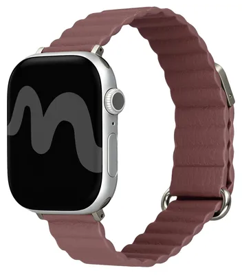 Image de Bracelet magnétique en cuir pour Apple Watch | 38/40/41/42 mm - Rose