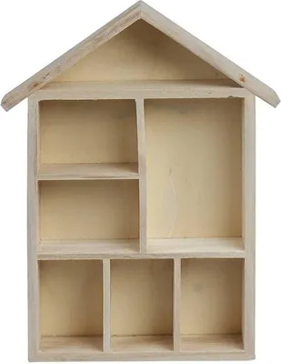 Immagine prodotto di Scatola a forma di casa, 30x22x4,5 cm, albero imperiale, 1 pz.