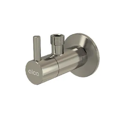 Immagine prodotto di alcadrain Eckventil mit einem Filter 1/2"×3/8", NICKEL-Matt gebürstet