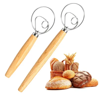 Teigrührer-Set, 2 Stück, Edelstahl, 33 cm & 24,2 cm