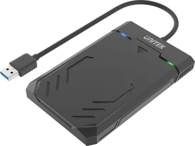 Produktbild von UNITEK Y-3036, HDD / SSD-Gehäuse, 2.5", SATA, Serial ATA II, Serial ATA III, 5 Gbit/s, USB Anschluss, Schwarz