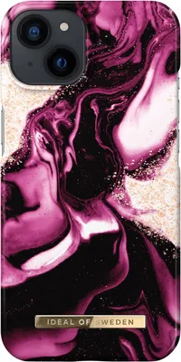 Immagine prodotto di IDEAL OF SWEDEN, custodia protettiva per iPhone 13 e 14 Golden Ruby Marble, multicolore