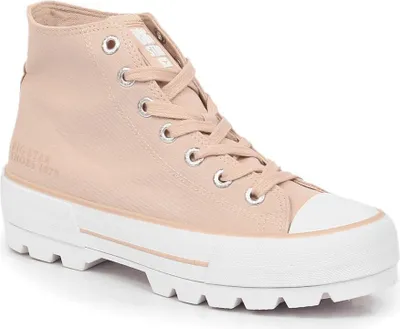 Produktbild von Hoch Plateau-Sneaker aus Stoff Big Star LL274157 Nude 39