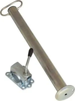 Produktbild von WINTERHOFF feste Stütze RSR48-600 mit KLE48-G, 150 kg, Rohr 48 mm, Höhe 600 mm, verzinkt, Deichselmontage, für PKW-Anhänger