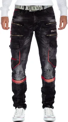 Produktbild von Cipo & Baxx Herren Jeans CD561 Schwarz W48/L32