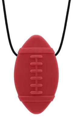 Obrázok produktu pre ARK Therapeutic Kaukkette Futbal červený XT - senzorická hračka, žuvacia hračka vo forme futbalu, vhodná pre nadšených žuvacov s výraznou potrebou žuvať.