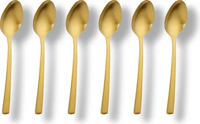 Produktbild von Echtwerk Kaffee-Teelöffel Set Avelino - Gold Edition, 6tlg, 18/10 Edelstahl