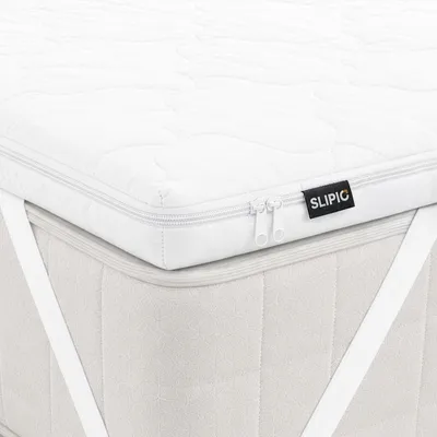 Produktbild von SLIPIO Matratzentopper Ergo+ 90x200 cm | 5 cm Hoch | Weiß