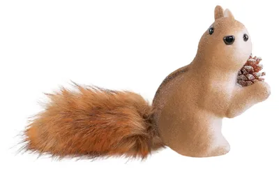 Produktbild von Künstliches Eichhörnchen-Weihnachtsornament zum Aufhängen, Weihnachtsanhänger, Wanddekoration, Weihnachtsbaumschmuck