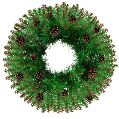 Immagine prodotto di dell'Avvento extra densa con pigne 45 cm, decorazioni natalizie