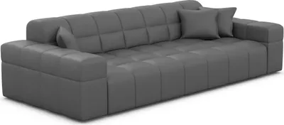 Produktbild von Echtleder 3-Sitzer Couch Nivara Dunkelgrau