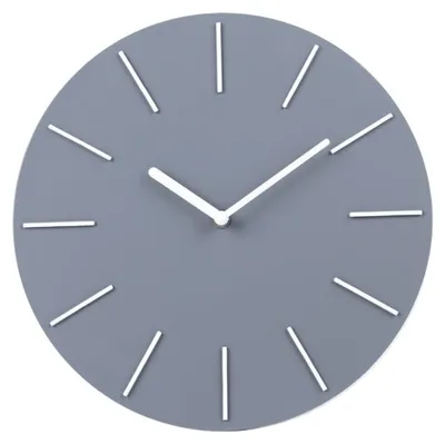 Image de SensaHome Horloge murale Dubaï - Horloge moderne minimaliste - style nordique - horloge moderne - Ø30 cm - Gris