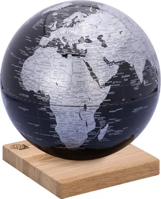 Produktbild von TROIKA Globus EXPLORER 360  schwarz, silberfarben, glänzend