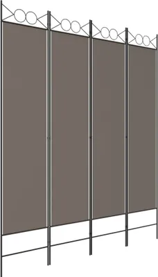 Produktbild von Langlebige 4-tlg. Paravent Anthrazit 160x200cm Stoff - Möbel566426 - Paravents