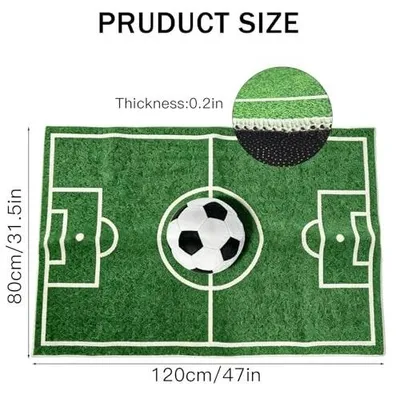 Produktbild von Fußballteppich, 80 x 120 cm, für Kinder und Feiern