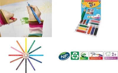 Produktbild von BIC KIDS Dreikant-Buntstifte Evolut ion Triangle, 144er Pack (5103341)