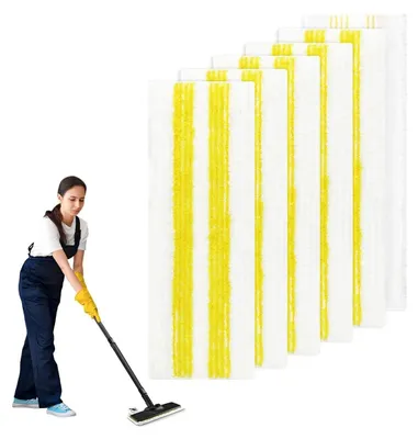 Produktbild von 6 Stš¹ck fš¹r K?rcher Dampfreiniger Easyfix Wischmopp Ersatzbezug Set, fš¹r K?rcher Dampfreiniger EasyFix SC 1, SC 2, SC 3, SC 4, SC 5 Bodendš¹se Mikrofaser Mop Zubeh?r, fš¹r Alle Bodenarten
