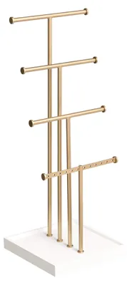 Immagine prodotto di Amazon Basics - Porta gioielli a forma di albero, 4 livelli, bianco