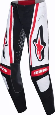 Image de Pantalon de motocross Alpinestars Techstar Nomur, noir/blanc/rouge, 28