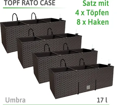 Obrázek produktu pro Květináč Rato case DRTC500-S449 Umbra 4 barvy Zavlažovací systém 17 L NEW