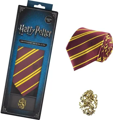 Immagine prodotto di Cravatta e spilla Harry Potter - Scatola Deluxe Grifondoro