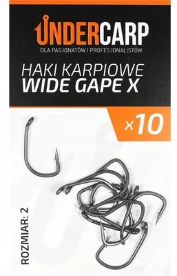 Produktbild von Undercarp Wide Gape X Karpfenhaken Teflon Größe 2