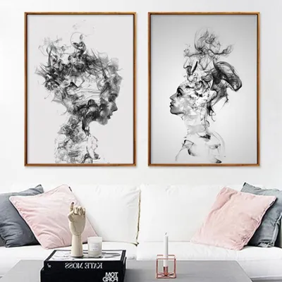 Produktbild von Solidchoice – Abstrakte Kunstdrucke im modernen Schwarz-Weiß-Design