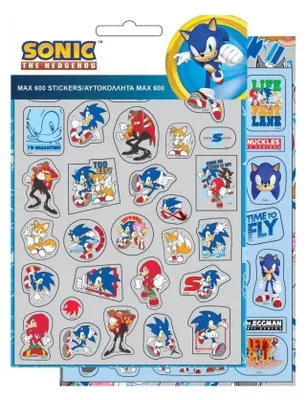 Obrázek produktu pro Sada 600 samolepek Sonic the Hedgehog