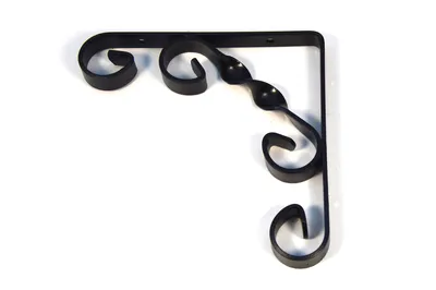 Produktbild von IHC Regalträger Wandkonsole Regalbodenträger Antik Schabby Regalwinkel Schwarz 13х13cm, 2 Stück