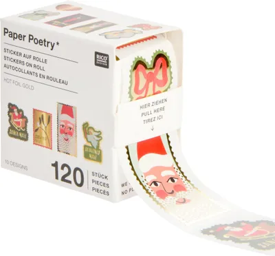 Image de Autocollants pour calendrier de l'Avent, papierMix