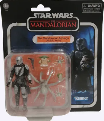Image de Hasbro F5322 Disney Star Wars Le Mandalorien et le cercle de Grogu Maldo, jeu de figurines, bébé Yoda, combattant, 3 monstres araignées, Star Wars the Vintage Collection