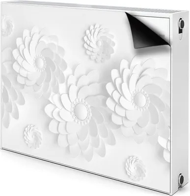 Produktbild von Magnet Radiator Magnet Mat Heizkörper Heizung Verkleidung Abdeckung 110x60 cm  - Blumenmuster, Muster, 3D