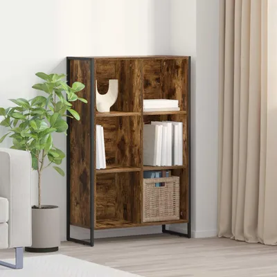 Imagen del producto de Maison Exclusive - Estantería para libros, roble ahumado, 68 x 30 x 108 cm, material de madera