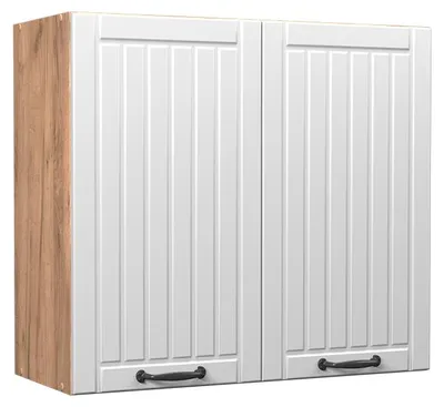 Immagine prodotto di Pensile da cucina Vicco Fame-Line Bianco rustico/Rovere dorato 80 cm, Model 62822