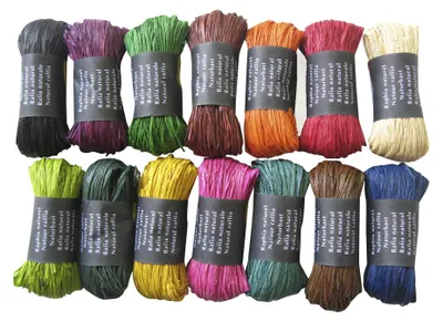 Produktbild von Clairefontaine Bast Rolle Natur 50g sortiert 3065501960984
