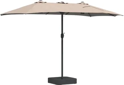 Immagine prodotto di vidaXL Ombrellone da giardino Taupe 385 x 209 x 244 cm
