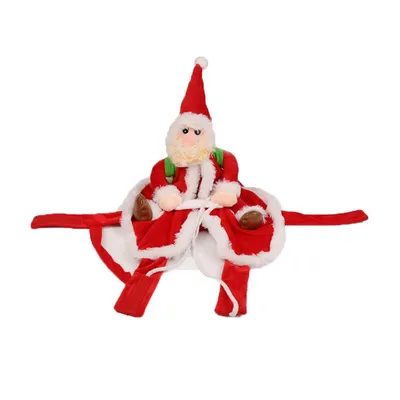 Produktbild von Heikoeco® Weihnachtskostüm für Hunde, Hundekostüm für Feiertage, Weihnachten, weich und warm, ideal für Partys und Fotoshootings, Größe M, L, XL