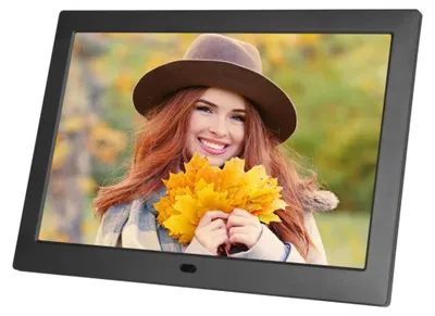 Zdjęcie produktu dla Cyfrowa ramka do zdjęć, rozdzielczość 1280x800, obsługuje karty SD i pamięci USB, kolor czarny