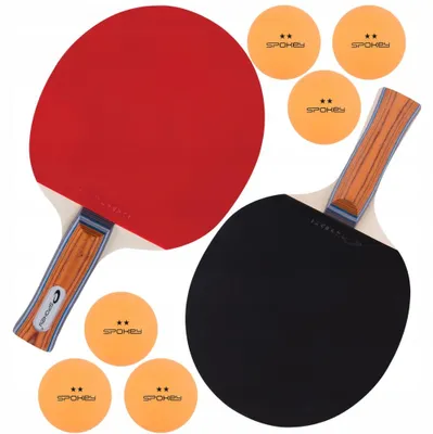 Produktbild von Spokey Tischtennis Schläger Set mit 6 Bällen