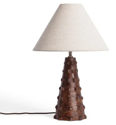 Produktbild von LED Tischlampe aus Holz Samesh ILUZZIA Beige