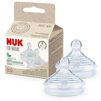 Zdjęcie produktu dla Smoczek butelki niemowlęcia nuk nature silikon antykolkowy 18 36
