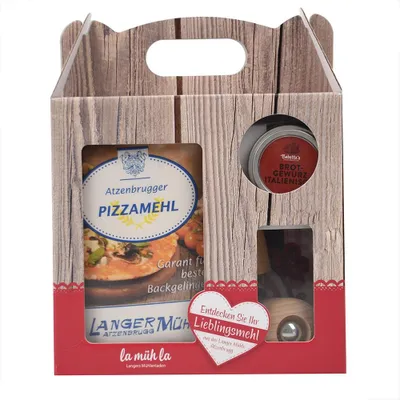Produktbild von Pizza Geschenkbox Backset - Geschenkidee für Pizza Liebhaber