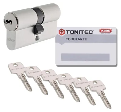 Produktbild von ToniTec Zylinderschloss TEC440 by ABUS Schließzylinder 40/40mm – Doppelzylinder