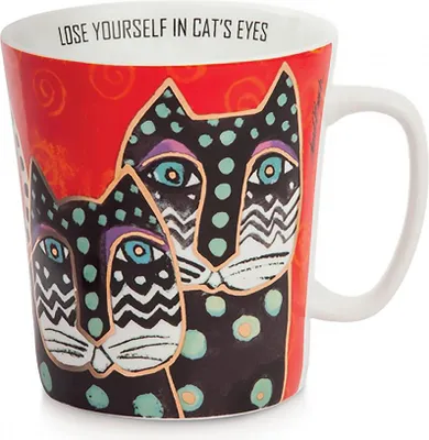 Produktbild von GILDE Tasse / Becher, "Fantastic Felines", Porzellan, mehrfarbig, , B. 12 cm, H. 10,5 cm, D. 9,5 cm 81371