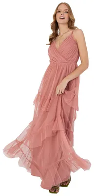 Produktbild von Anaya with Love Damen Ladies Maxi Cami Dress For Womens Strappy Tiered Ruffle Fr