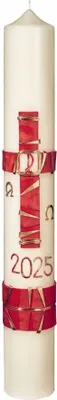Produktbild von Osterkerze 60 x 8 cm mit 10% Bienenwachs mit aktueller Jahreszahl